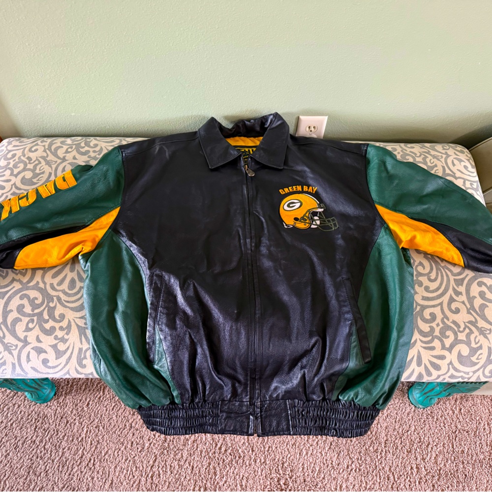 Leather Green Bay Packer Jacket